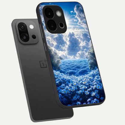  Heavenly Daisy Horizon phone case For OnePlus 13S showing premium glass back cover with detailed artwork