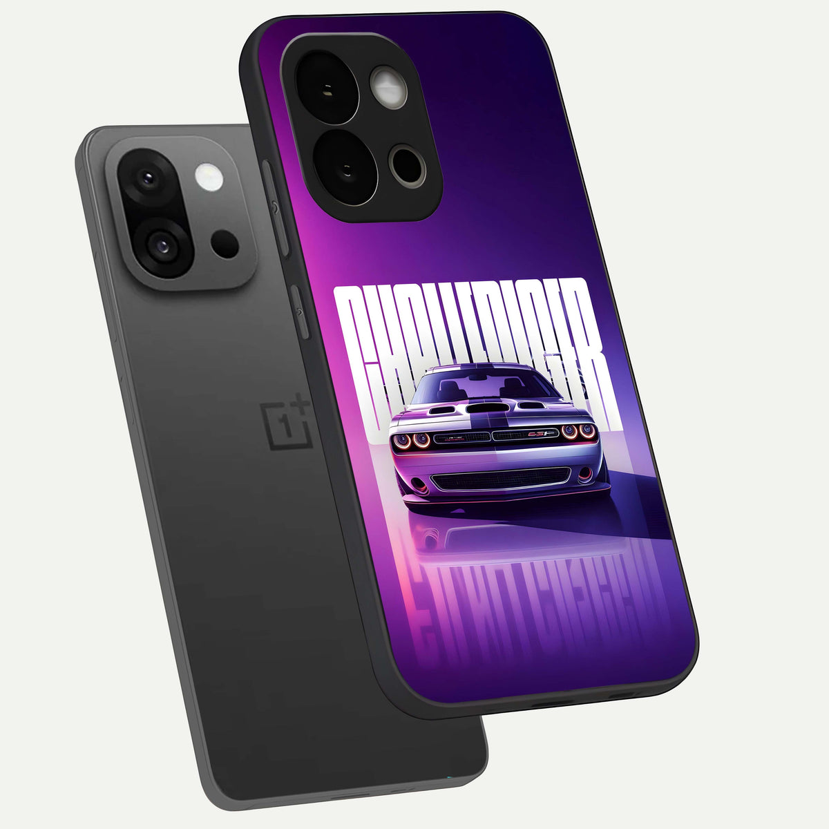  Midnight Muscle Ride phone case For OnePlus 13S showing premium glass back cover with detailed artwork