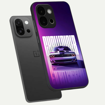  Midnight Muscle Ride phone case For OnePlus 13S showing premium glass back cover with detailed artwork