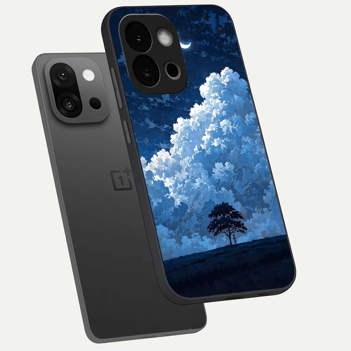  Midnight Sky Serenity phone case For OnePlus 13S showing premium glass back cover with detailed artwork