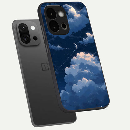  Moon Dream Haze phone case For OnePlus 13S showing premium glass back cover with detailed artwork