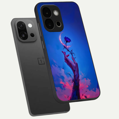  Mystic Hand phone case For OnePlus 13S showing premium glass back cover with detailed artwork