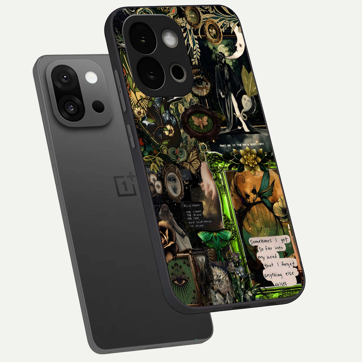  Mystic Woods Secret phone case For OnePlus 13S showing premium glass back cover with detailed artwork