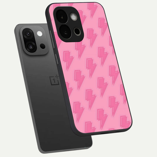  Pink Moo Magic phone case For OnePlus 13S showing premium glass back cover with detailed artwork