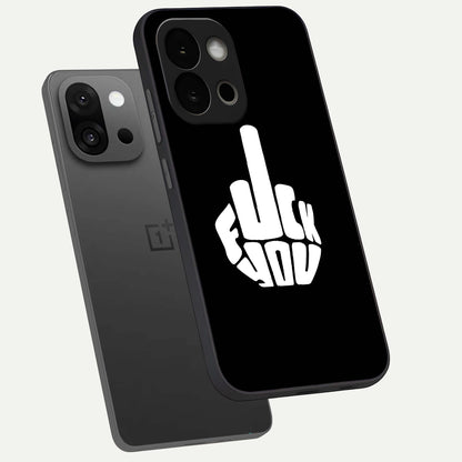  Rebel Mode On phone case For OnePlus 13S showing premium glass back cover with detailed artwork