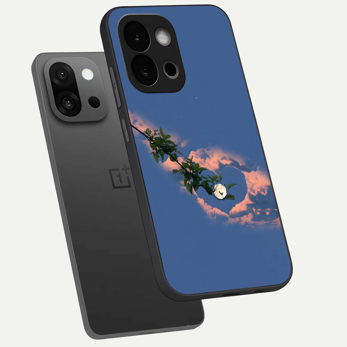  Sky Under Tree phone case For OnePlus 13S showing premium glass back cover with detailed artwork