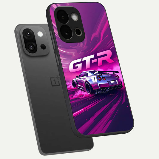  Speed Drift Legend phone case For OnePlus 13S showing premium glass back cover with detailed artwork