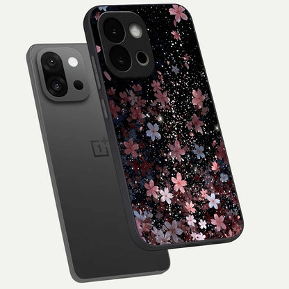 Starlit Flower Dreams phone case For OnePlus 13S showing premium glass back cover with detailed artwork