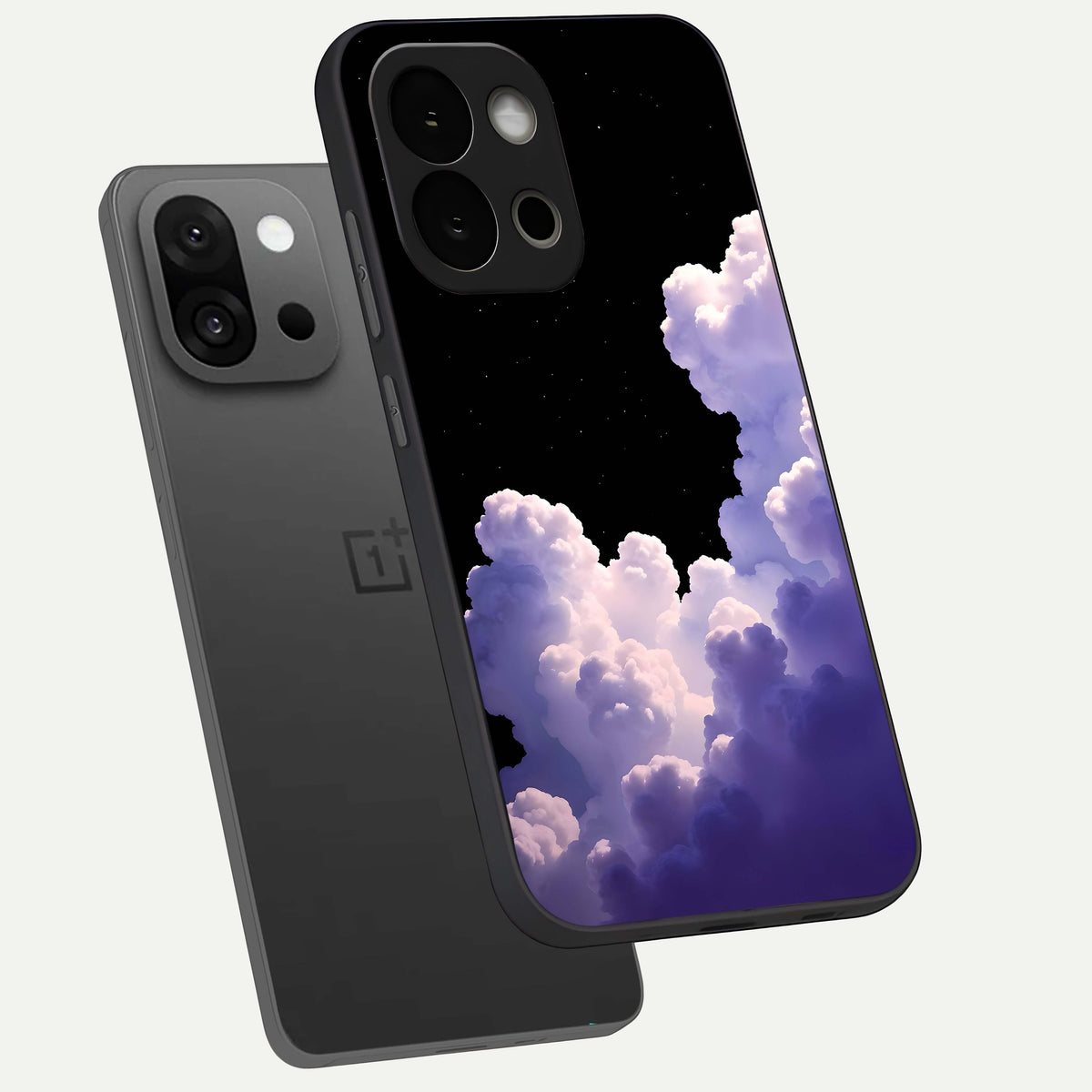  Starlit Night Whispers phone case For OnePlus 13S showing premium glass back cover with detailed artwork