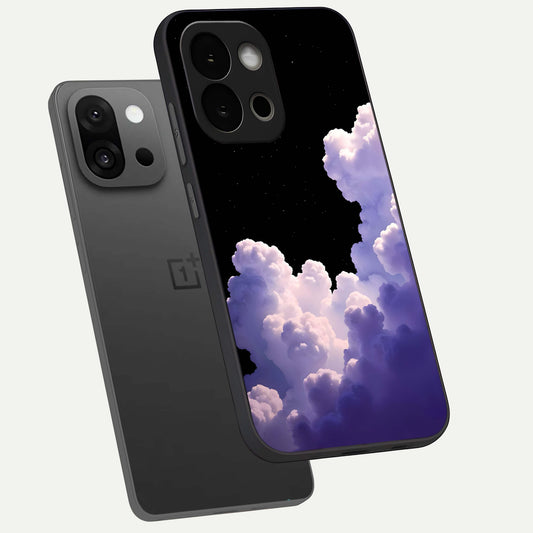 Starlit Night Whispers phone case For OnePlus 13S showing premium glass back cover with detailed artwork