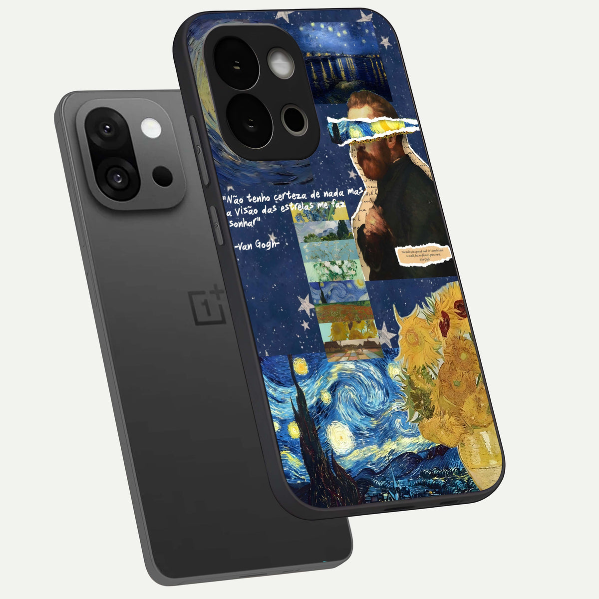  Starry Dream Vision phone case For OnePlus 13S showing premium glass back cover with detailed artwork