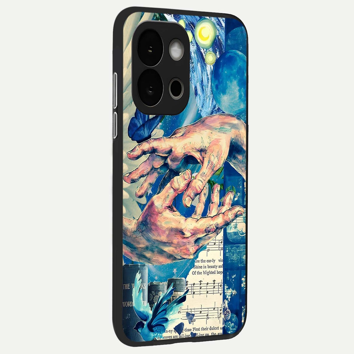  Aesthetic Divider back cover For OnePlus 13S slim fit glass case with vibrant aesthetic design