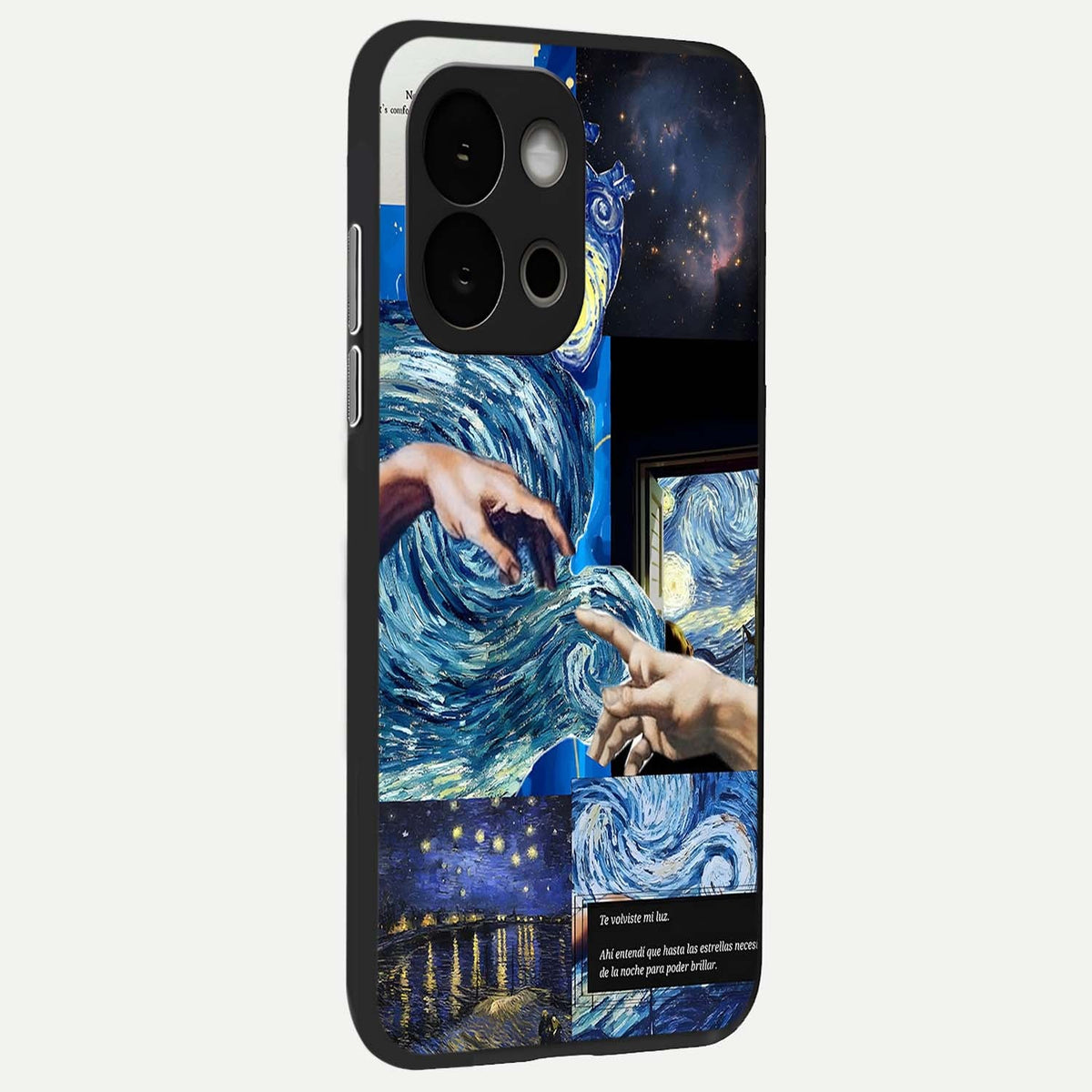  Aesthetic Vando Hands back cover For OnePlus 13S slim fit glass case with vibrant aesthetic design