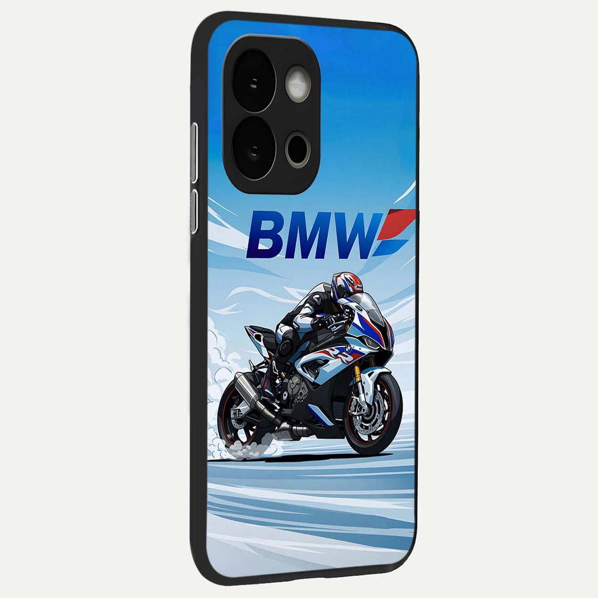  BMW Power Drift back cover For OnePlus 13S slim fit glass case with vibrant aesthetic design