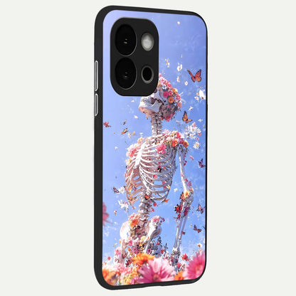  Bloom Beyond Bones back cover For OnePlus 13S slim fit glass case with vibrant aesthetic design