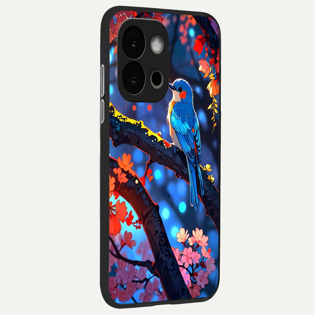  Blooming Water Drift back cover For OnePlus 13S slim fit glass case with vibrant aesthetic design