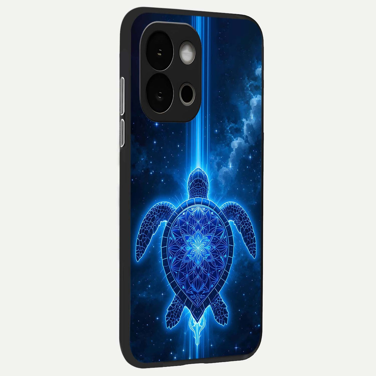  Blue Galaxy Turtle back cover For OnePlus 13S slim fit glass case with vibrant aesthetic design