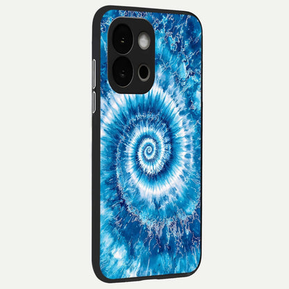  Blue Galaxy Wave back cover For OnePlus 13S slim fit glass case with vibrant aesthetic design