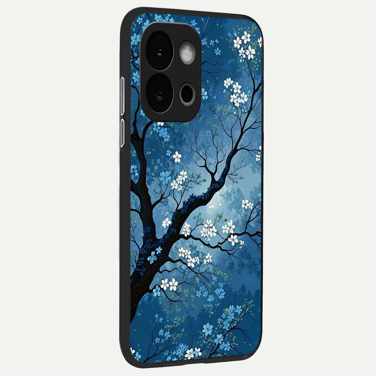  Blue Tree Serenity back cover For OnePlus 13S slim fit glass case with vibrant aesthetic design