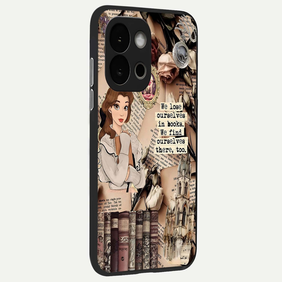  Bookish Dream World back cover For OnePlus 13S slim fit glass case with vibrant aesthetic design