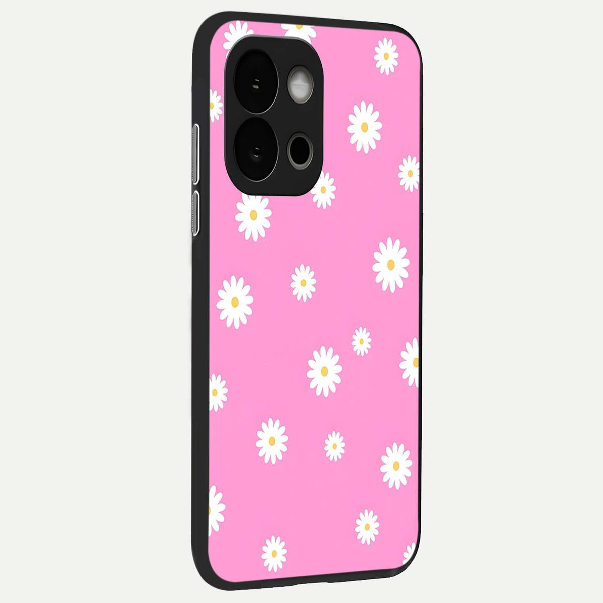  Bubblegum Daisy Pop back cover For OnePlus 13S slim fit glass case with vibrant aesthetic design