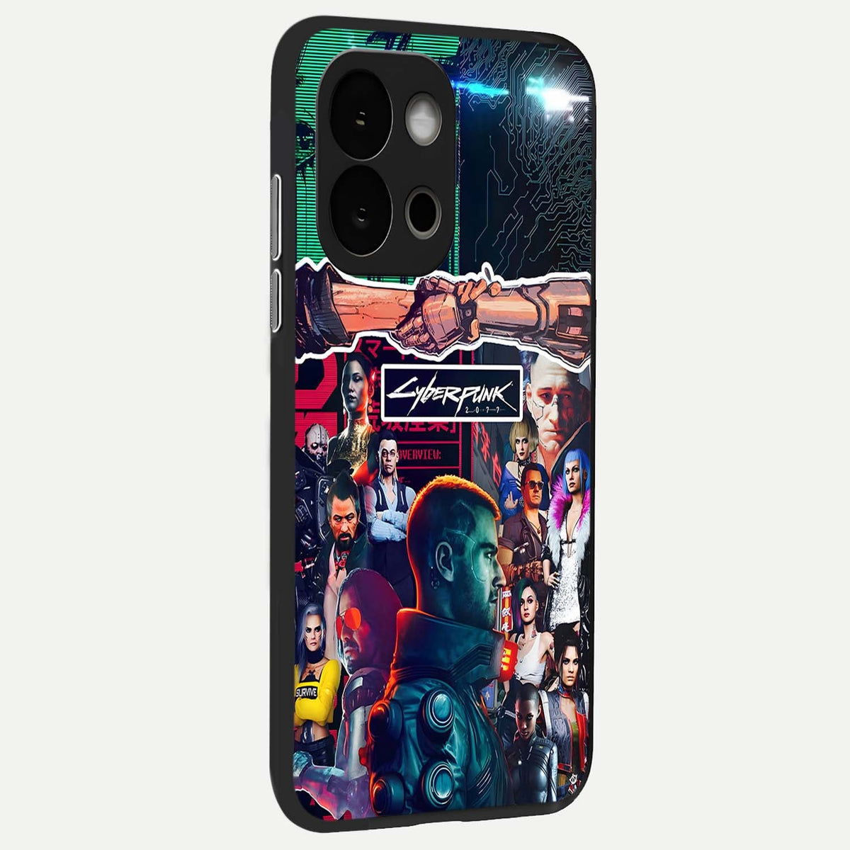  CYBERPUNK Legacy back cover For OnePlus 13S slim fit glass case with vibrant aesthetic design