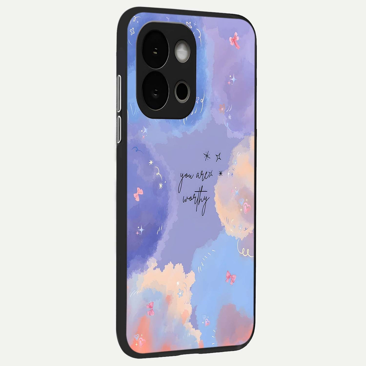  Celestial Cloud Magic back cover For OnePlus 13S slim fit glass case with vibrant aesthetic design