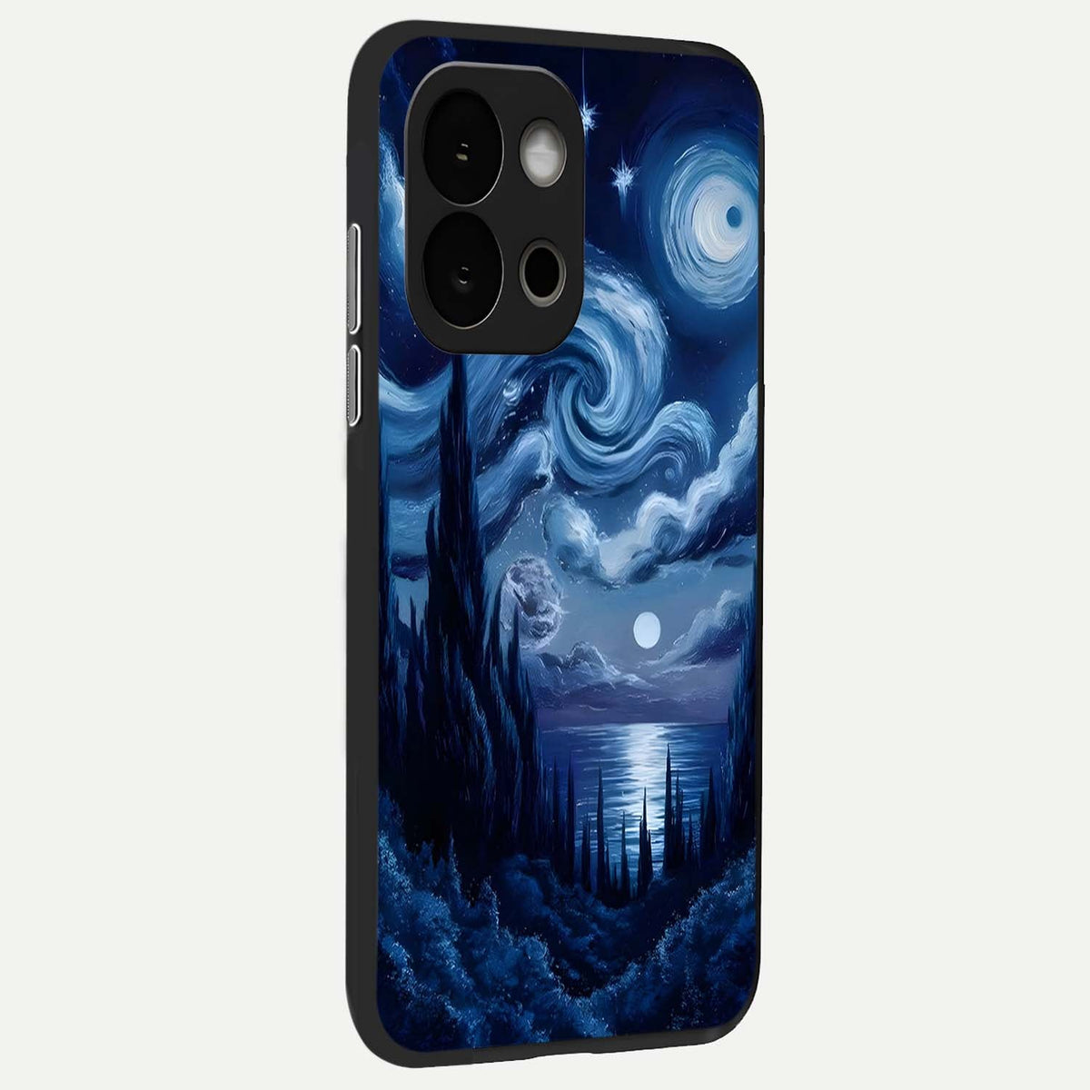 Celestial Dream Van Gogh back cover For OnePlus 13S slim fit glass case with vibrant aesthetic design