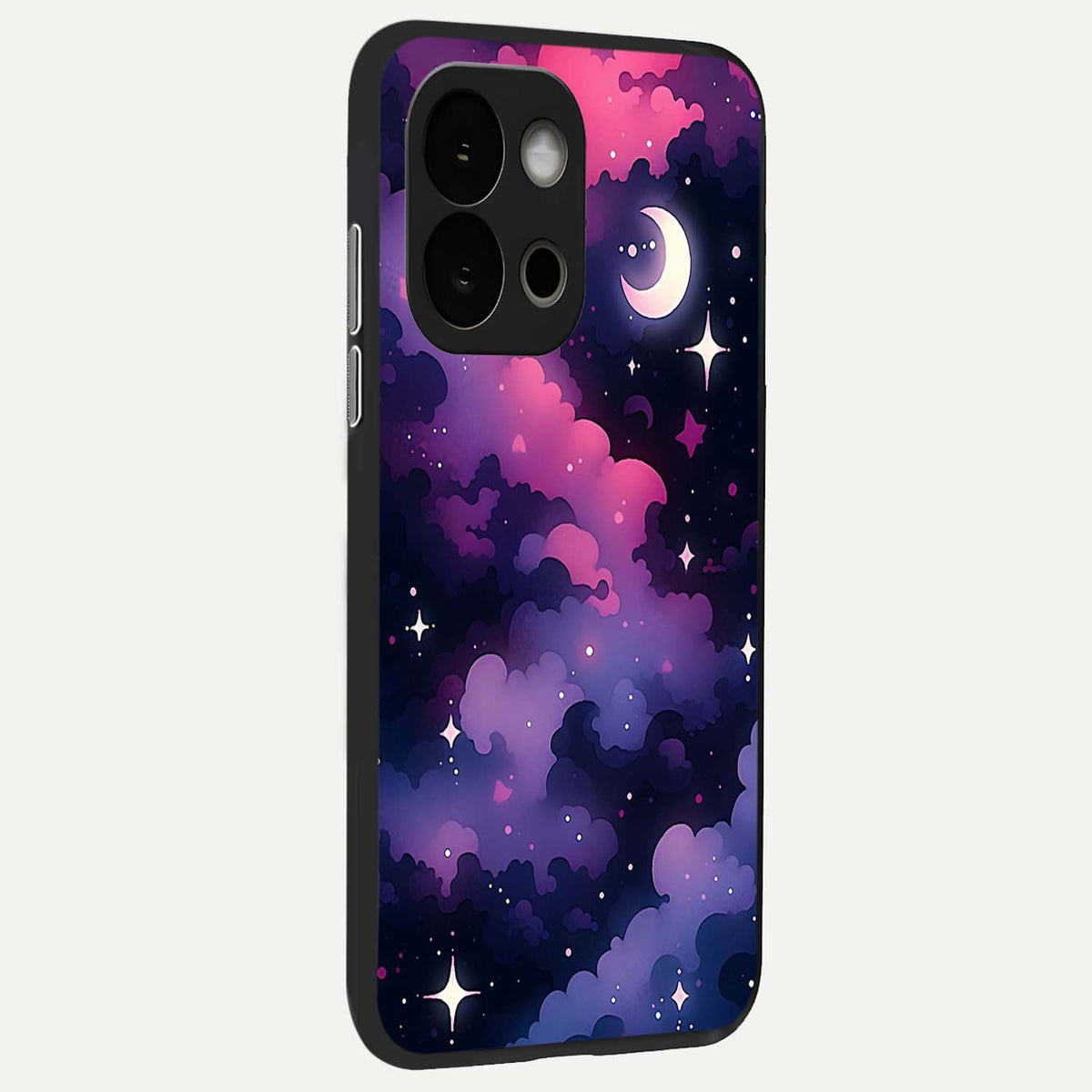  Celestial Moon Magic back cover For OnePlus 13S slim fit glass case with vibrant aesthetic design