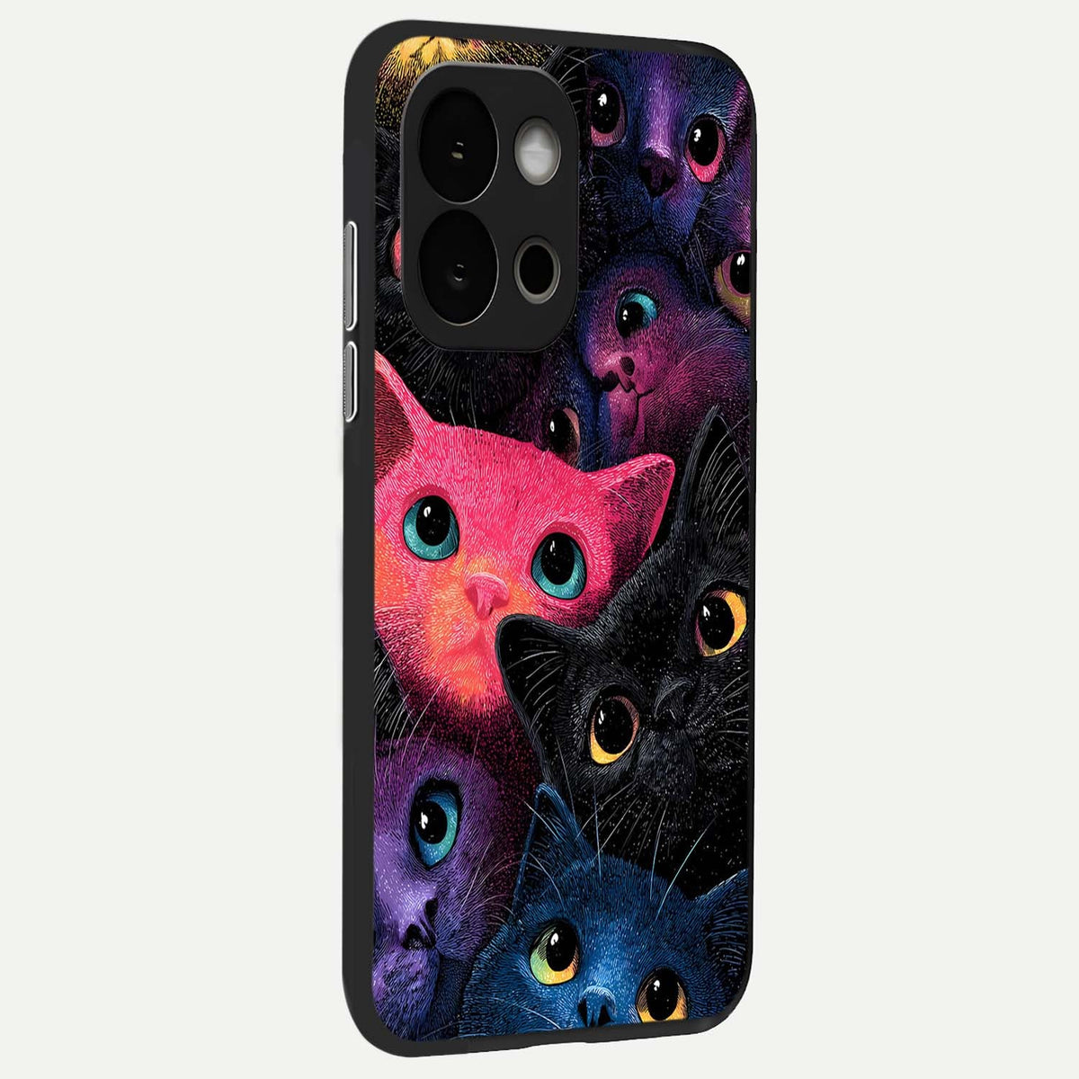  Cosmic Cats Dreams back cover For OnePlus 13S slim fit glass case with vibrant aesthetic design