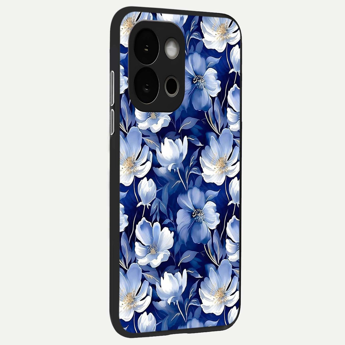  Cute Floral Patterns back cover For OnePlus 13S slim fit glass case with vibrant aesthetic design