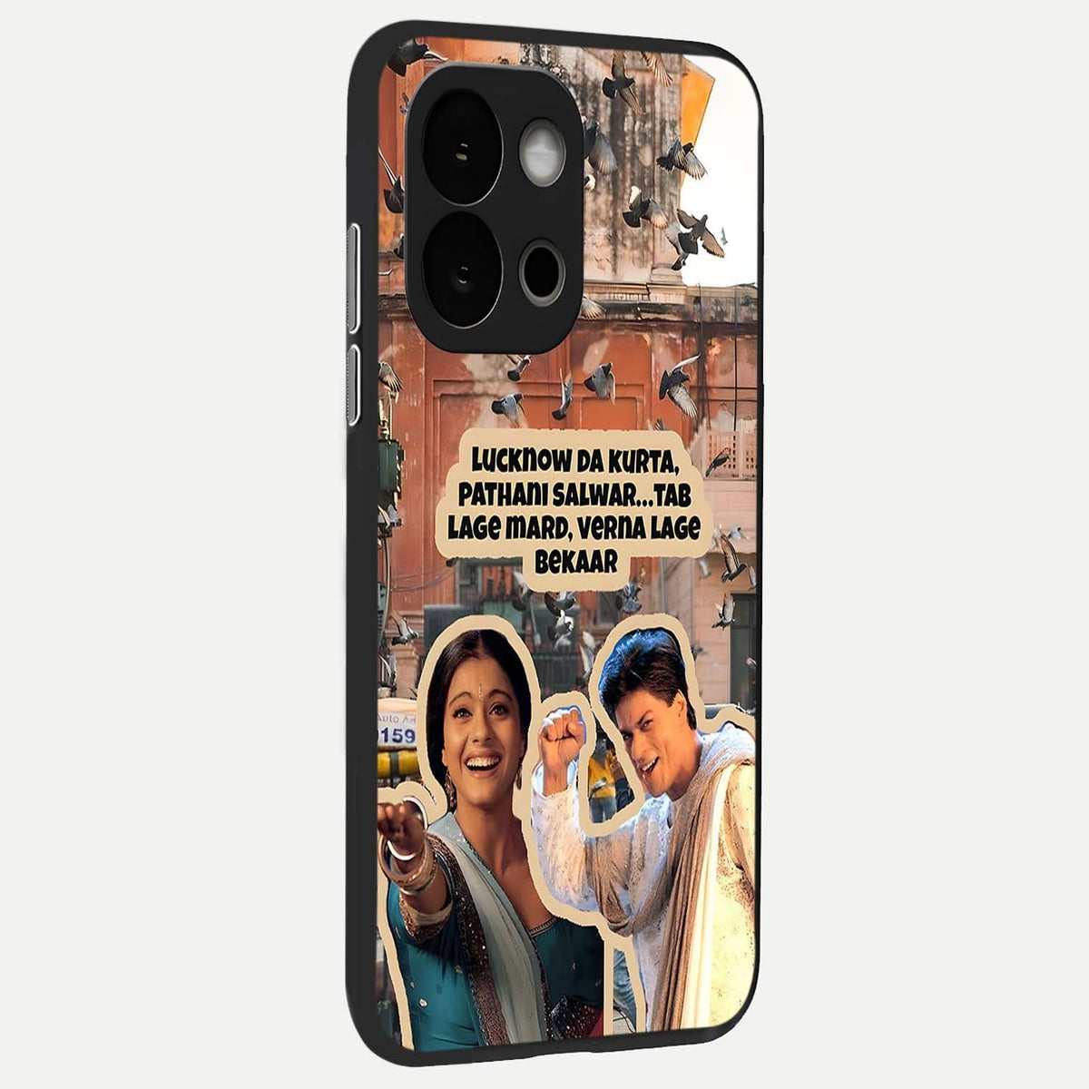  Desi Retro Vibes back cover For OnePlus 13S slim fit glass case with vibrant aesthetic design