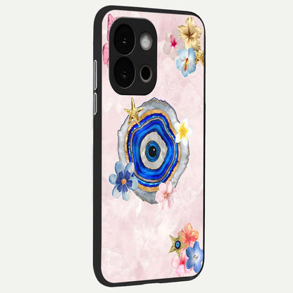  Divine Aura Bloom back cover For OnePlus 13S slim fit glass case with vibrant aesthetic design