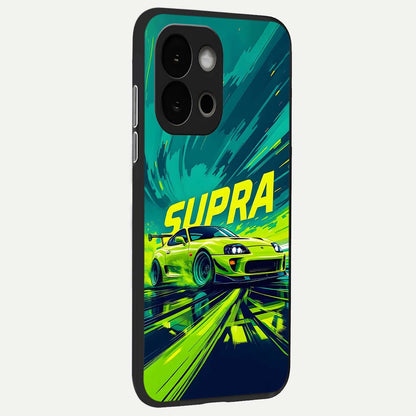  Electric Supra Thunder back cover For OnePlus 13S slim fit glass case with vibrant aesthetic design
