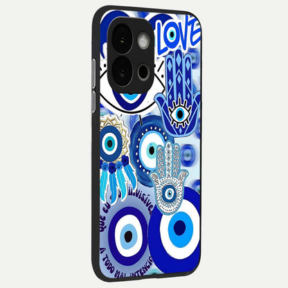  Evil Eyes Dream back cover For OnePlus 13S slim fit glass case with vibrant aesthetic design