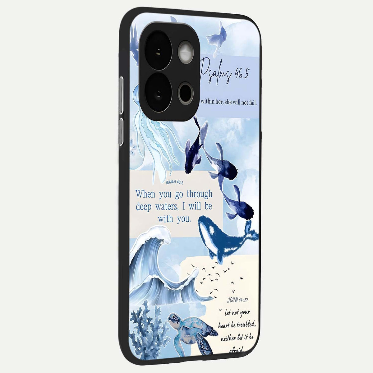  Faithful Ocean Promise back cover For OnePlus 13S slim fit glass case with vibrant aesthetic design