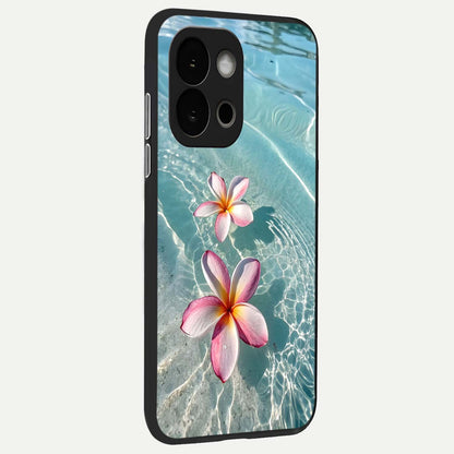  Floating Bloom Bliss back cover For OnePlus 13S slim fit glass case with vibrant aesthetic design