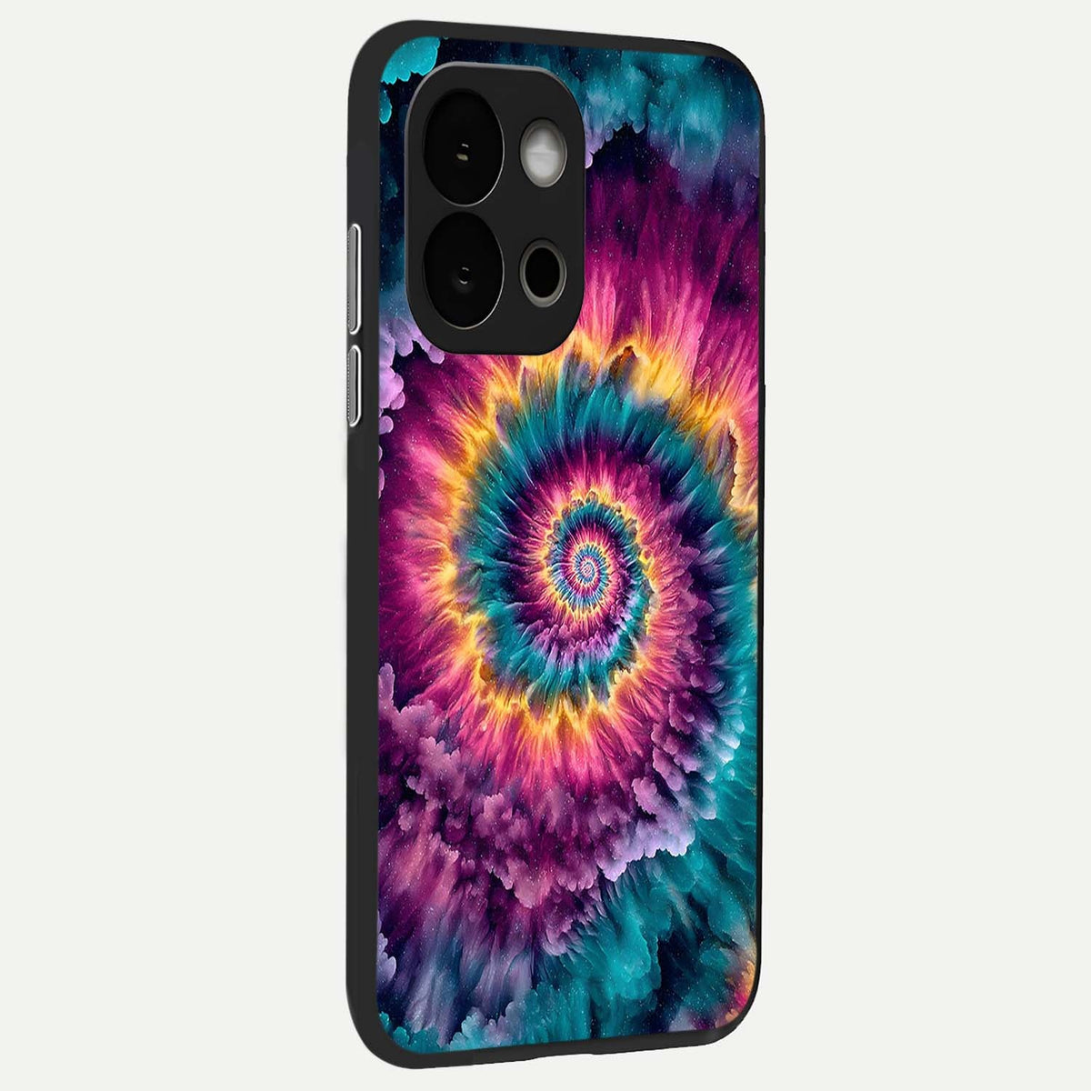  Galactic Spiral Burst back cover For OnePlus 13S slim fit glass case with vibrant aesthetic design