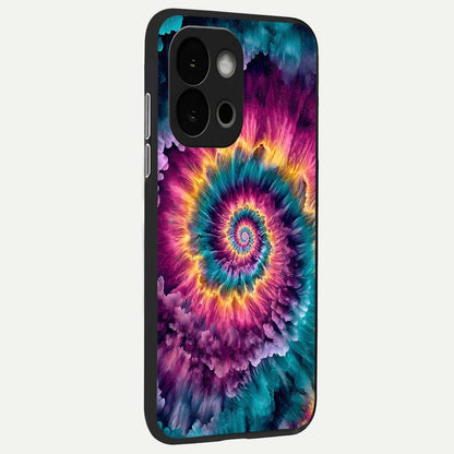  Galactic Spiral Burst back cover For OnePlus 13S slim fit glass case with vibrant aesthetic design