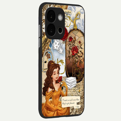  Golden Dream Belle back cover For OnePlus 13S slim fit glass case with vibrant aesthetic design
