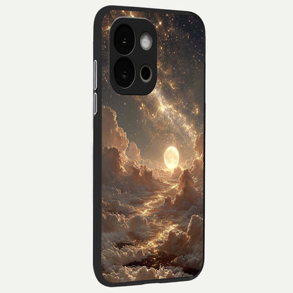  Golden Sky Dream back cover For OnePlus 13S slim fit glass case with vibrant aesthetic design