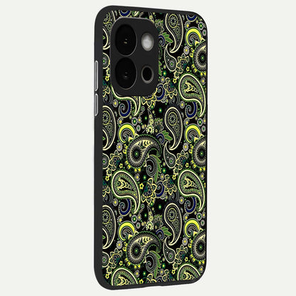  Green Lemon back cover For OnePlus 13S slim fit glass case with vibrant aesthetic design