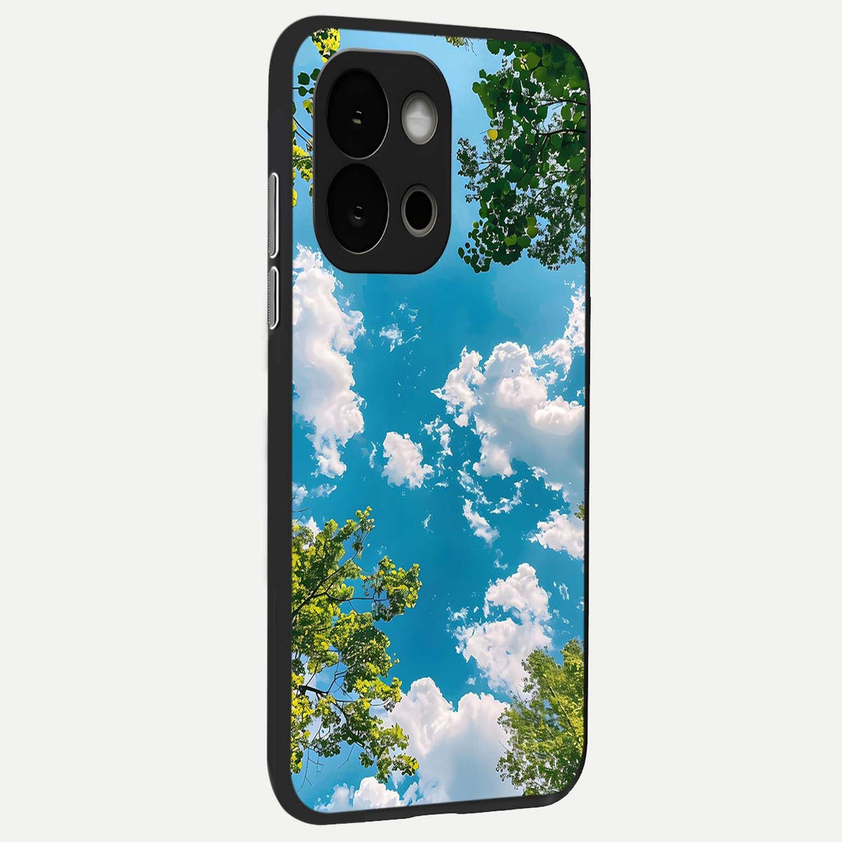  Green Moon Energy back cover For OnePlus 13S slim fit glass case with vibrant aesthetic design