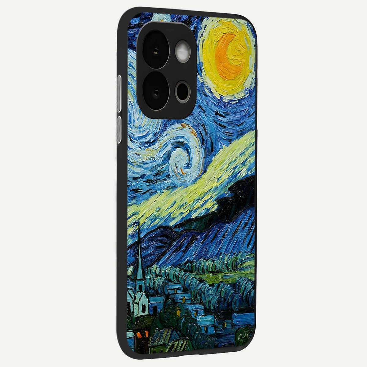  Inspired Van Gogh Art back cover For OnePlus 13S slim fit glass case with vibrant aesthetic design