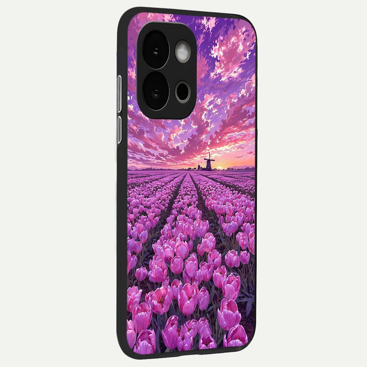  Lavender Dream Skies back cover For OnePlus 13S slim fit glass case with vibrant aesthetic design
