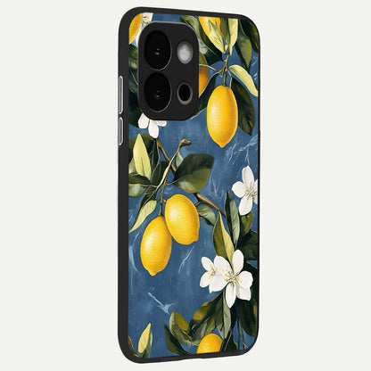  Lemon Dream Garden back cover For OnePlus 13S slim fit glass case with vibrant aesthetic design