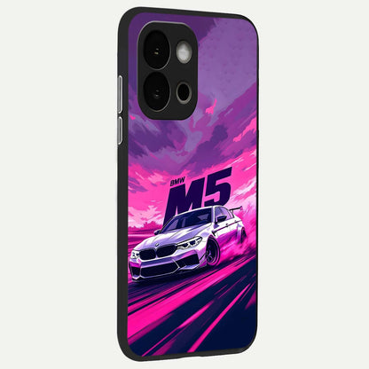  MS Neon Car back cover For OnePlus 13S slim fit glass case with vibrant aesthetic design