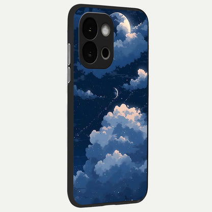  Moon Dream Haze back cover For OnePlus 13S slim fit glass case with vibrant aesthetic design