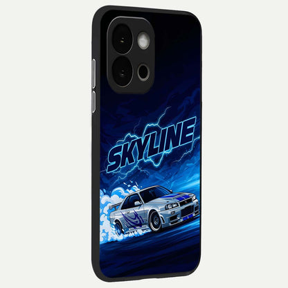  Neon Drift Beast back cover For OnePlus 13S slim fit glass case with vibrant aesthetic design