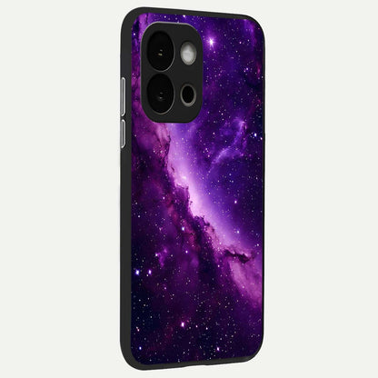  Purple Shade Sky back cover For OnePlus 13S slim fit glass case with vibrant aesthetic design